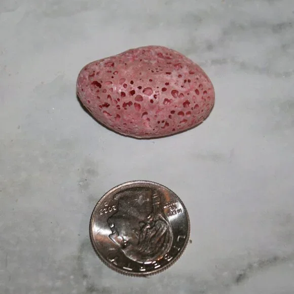 HAND CRAFTED 2 Rose Aroma Stones Aromatherapy Essential Oil Diffuser Pair - Picture 2 of 14